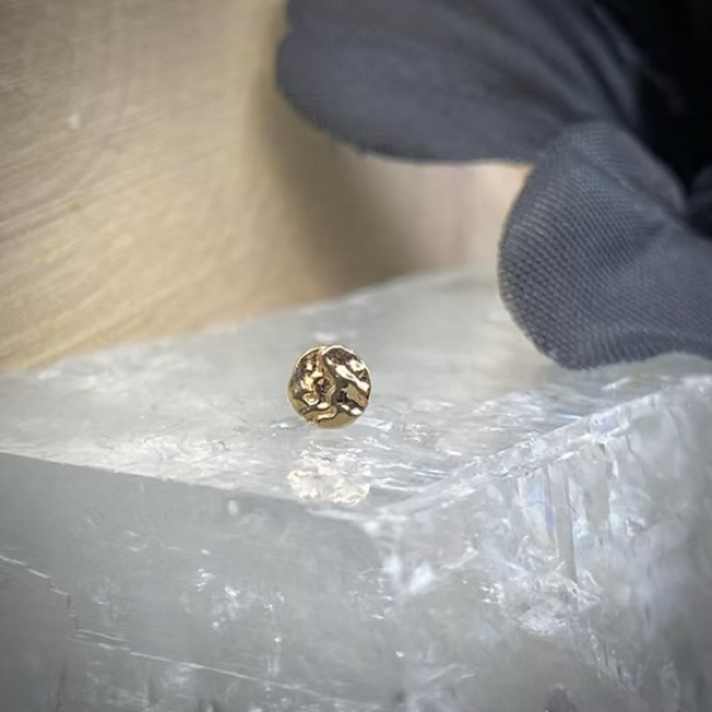 14k gold thread less end